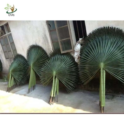 China UVG material uv fake palm fronds in silk leaves for outdoor watertown landscaping PTR042 supplier