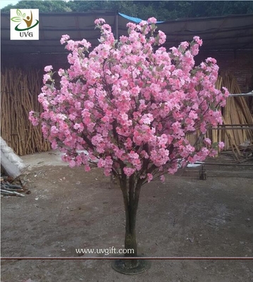 China UVG CHR134 artificial wedding flowers with wooden fake cherry blossom trees for indoors supplier