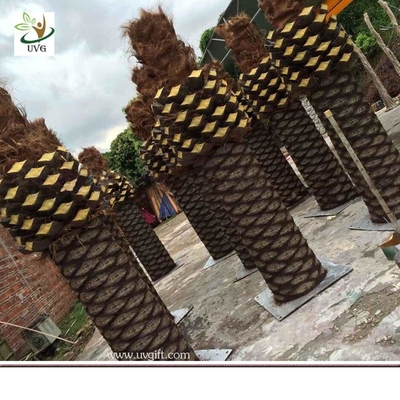China UVG PTR056 big artificial tree trunk with fake coconut palm trees for park landscaping supplier