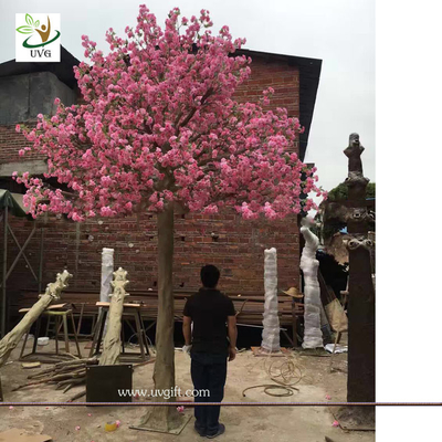 China UVG wedding party favors fake cherry tree with silk cherry blossom flowers for church decorations CHR165 supplier