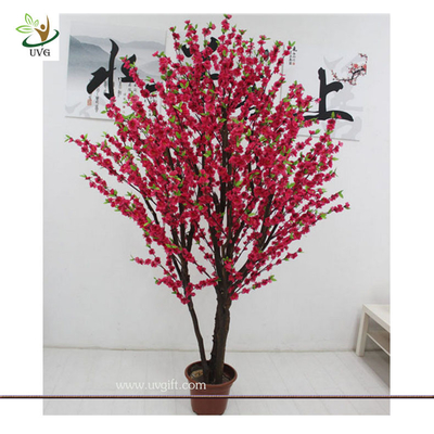 China UVG wedding decoration use 8 foot artificial dwarf cherry blossom tree for indoors supplier
