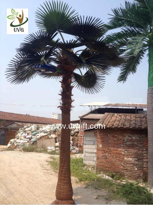 China UVG PTR046 artificial palm tree with lights outside road decoration supplier