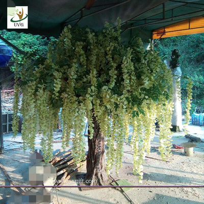 China UVG WIS010 7ft green fake wisteria blossom artificial trees for home garden decoration supplier