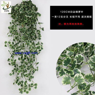 China UVG home garden use 120cm long fake vine plants artificial ivy with silk leaves for wall decoration AHP01 supplier