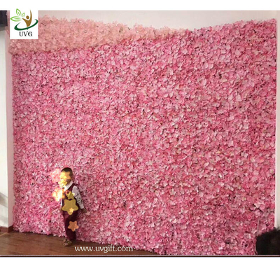 China UVG cheap wedding backdrop design plastic grid artificial flower wall and arch for wedding decor CHR1142 supplier