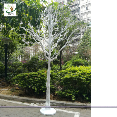 China UVG white plastic model artificial trees with dry tree branches for christmas decoration DTR35 supplier