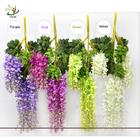 UVG Artificial Flower for Wall Decoration in White Wisteria wedding use china market
