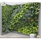 UVG GRW021 Fake vertical garden in plastic artificial plants for indoor and outdoor wall decoration