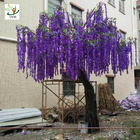 UVG latest 17ft tall purple silk wisteria blossoms artificial flower trees for wedding stage decoration WIS018