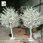 UVG white and pink small fake peach blossom centerpieces table trees for wedding hall decoration CHR169